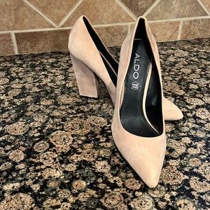Aldo Suede 4 1/2” Block Heels